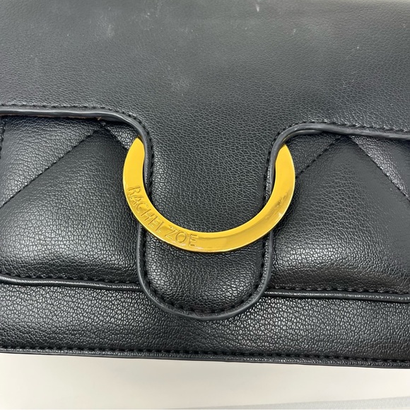 RACHEL ZOE CROSSBODY BAG IN BLACK AND GOLD - Picture 6 of 14